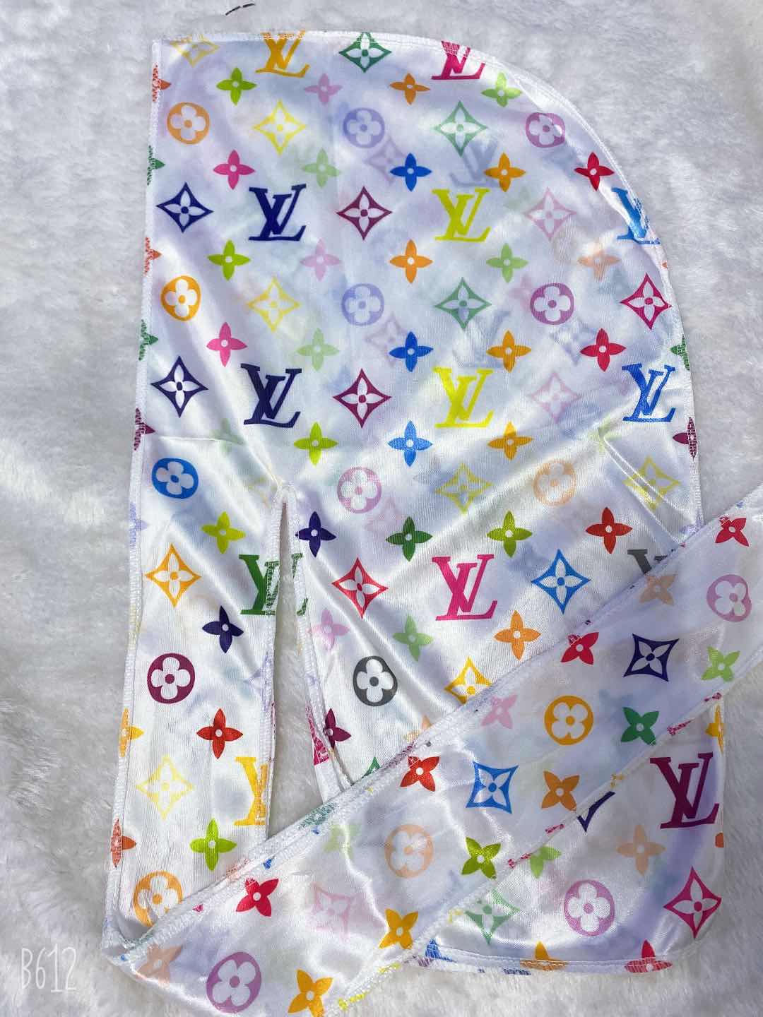 LV Rainbow Designer Inspired Durag