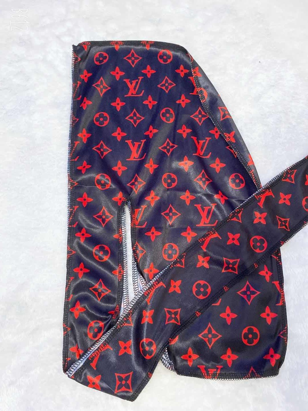 Black & Red Designer Inspired Durag