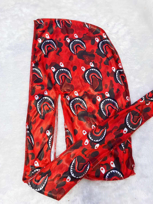 Red Designer Inspired Durag