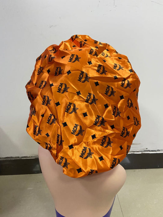 Orange Designer Inspired Bonnet