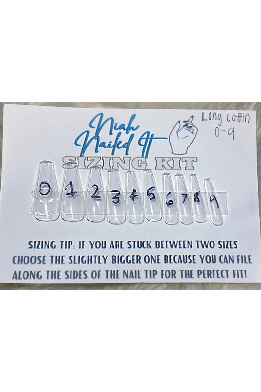 Nail Sizing Kit - Long Coffin