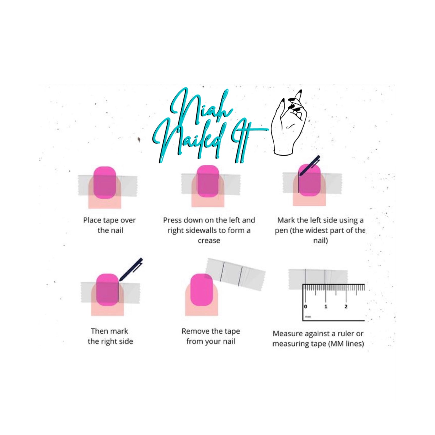 "Think Pink" Press On Nails