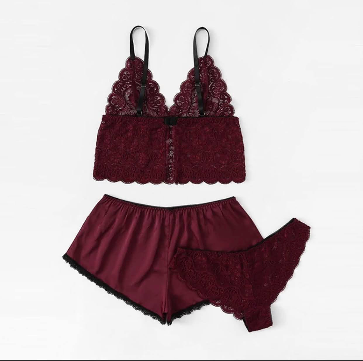 3 Piece Lingerie Set