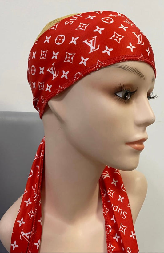 Red & White Sup. Headscarf