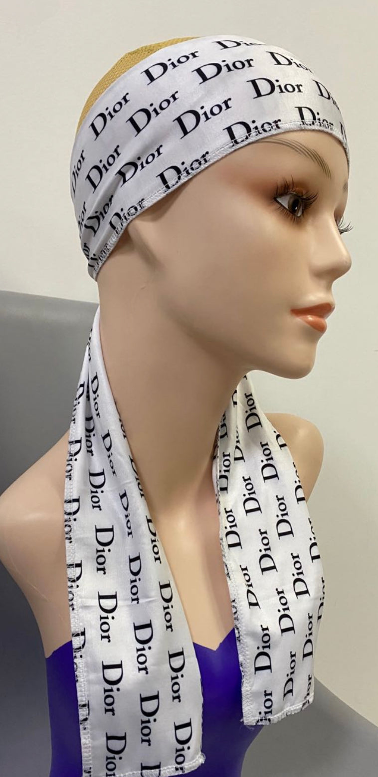 Black & White Headscarf