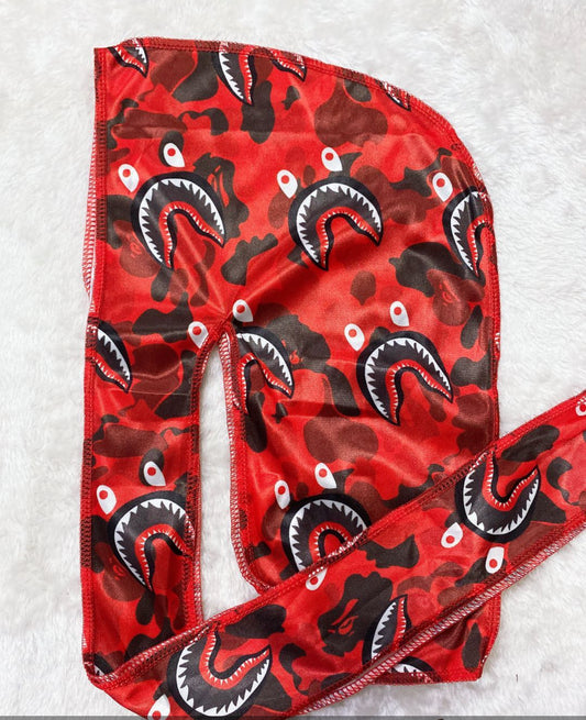 Red & Black Mini Durag