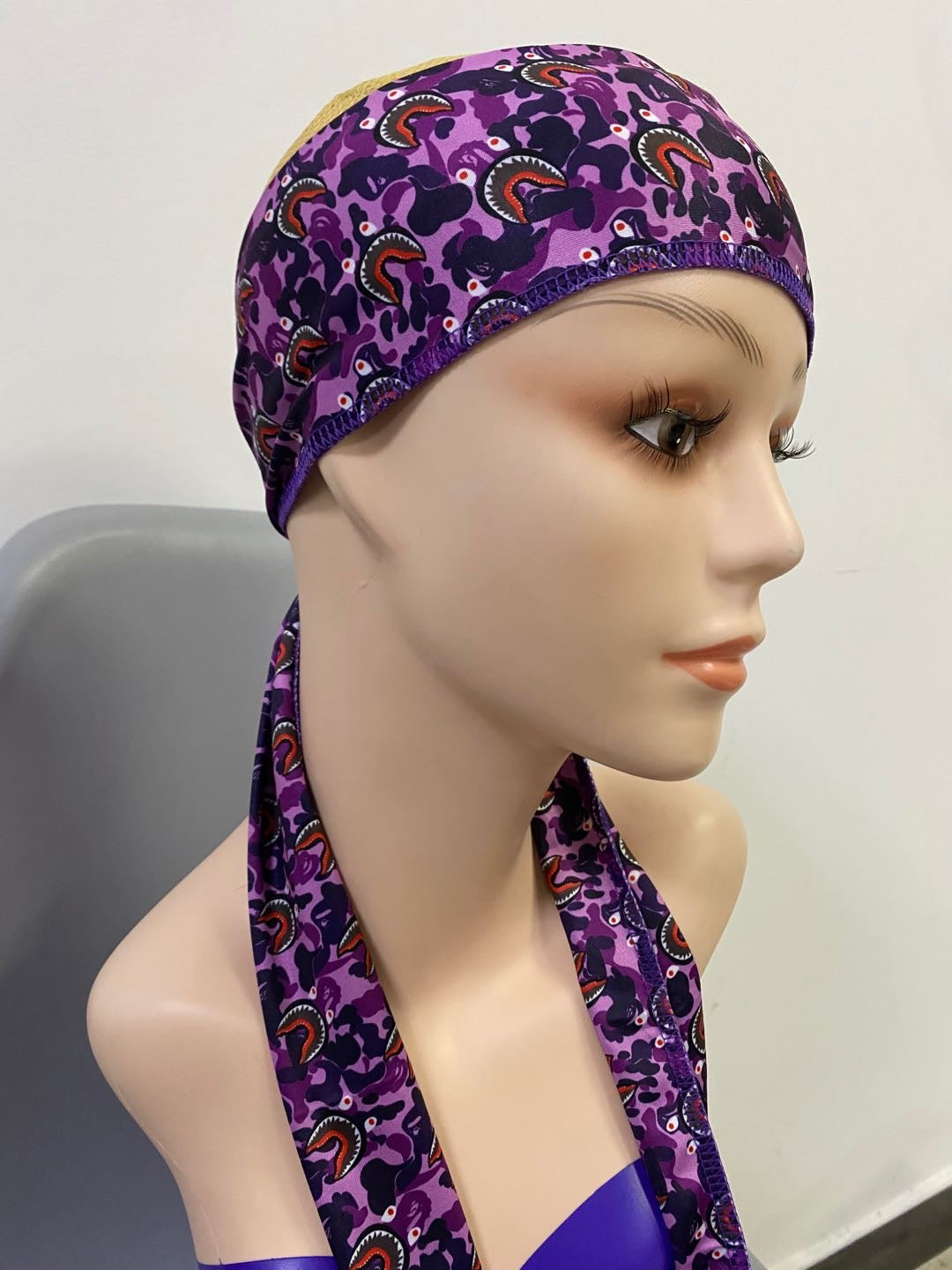 Purple Designer Headscarf