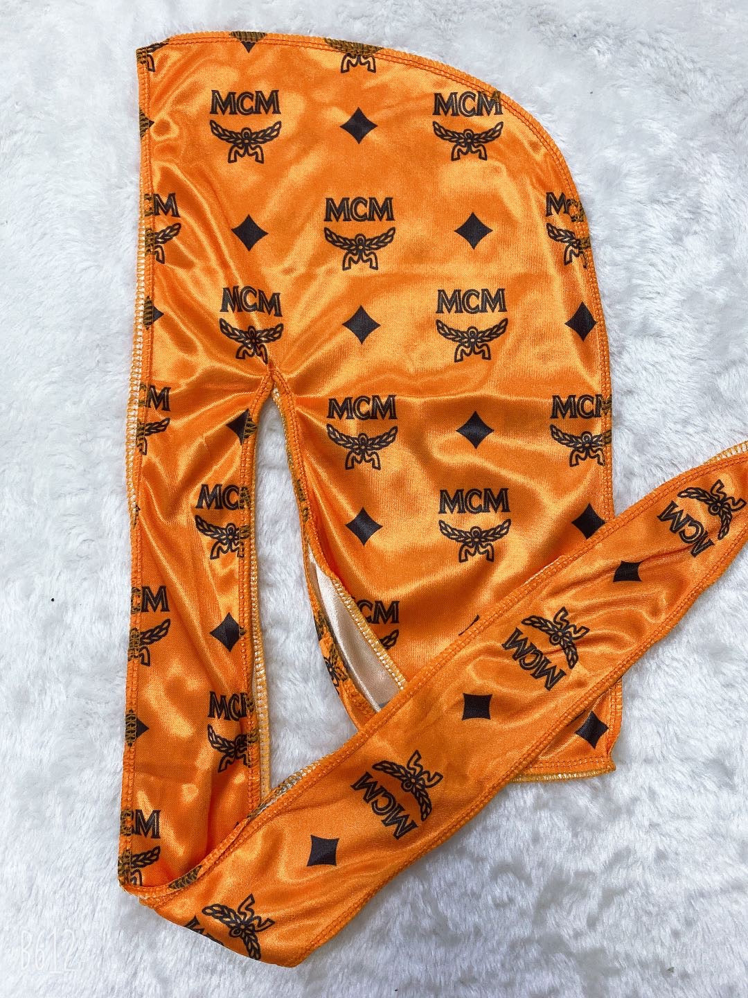 Orange Designer durag