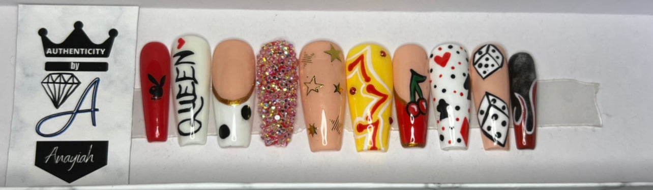 "Vegas Baby" - Press On Nails