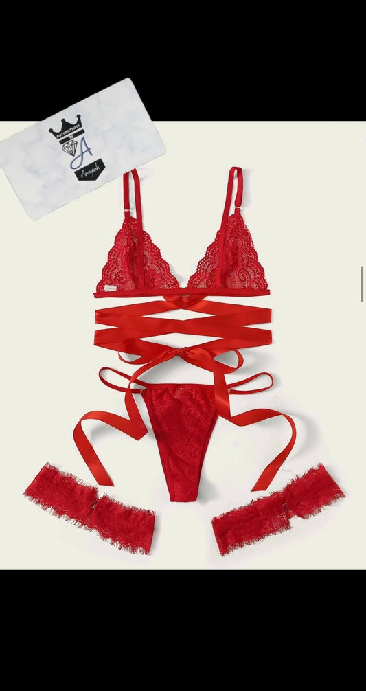 4 Piece Lingerie Set