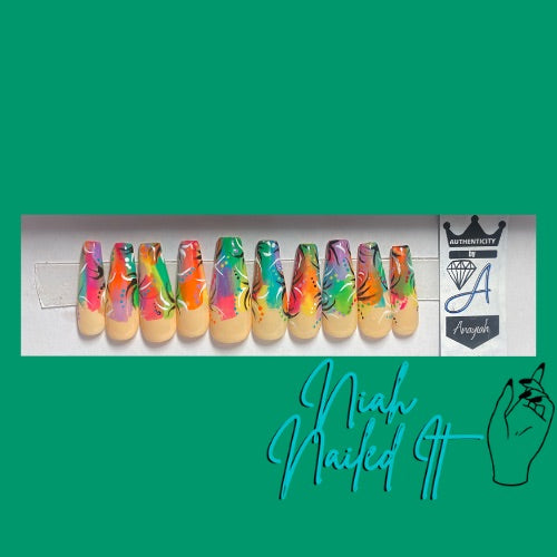 "Tropicana" - Press On Nails